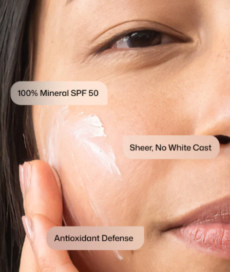 Revision Intellishade Clear SPF 50, mineral SPF details, at FRZN Aesthetics in Frisco, TX