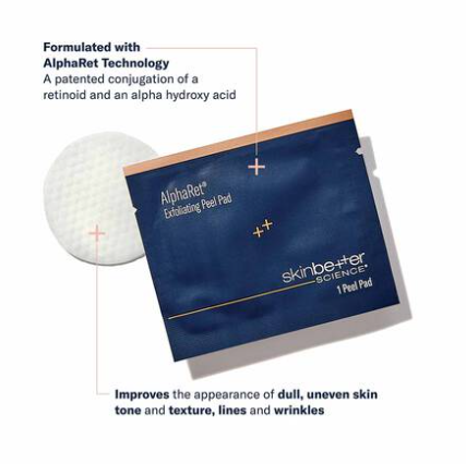SkinBetter AlphaRet Exfoliating Peel Pads, formula and ingredient highlights, at FRZN Aesthetics in Frisco, TX