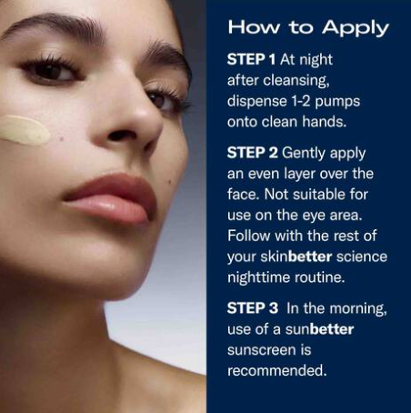 SkinBetter AlphaRet Overnight Cream, how to use, at FRZN Aesthetics in Frisco, TX