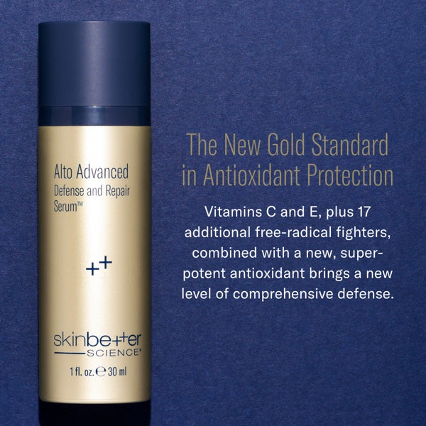 SkinBetter Alto Advanced Defense and Repair Serum, key benefits and results, at FRZN Aesthetics in Frisco, TX