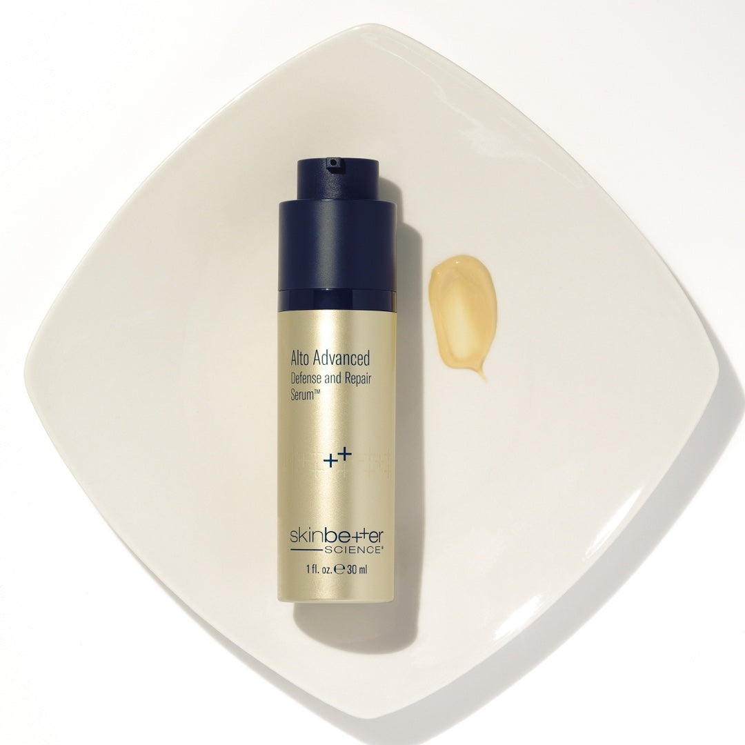 SkinBetter Alto Advanced Defense and Repair Serum, texture swatch, at FRZN Aesthetics in Frisco, TX