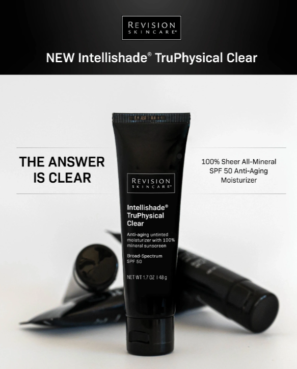 Revision Intellishade Clear SPF 50, anti-aging benefits, at FRZN Aesthetics in Frisco, TX