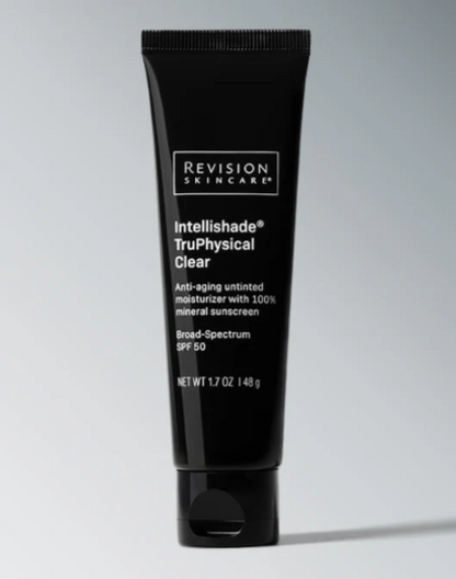 Revision Intellishade Clear SPF 50, SPF details, at FRZN Aesthetics in Frisco, TX