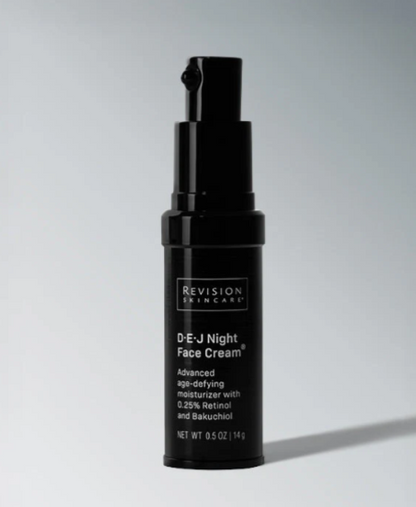 Revision DEJ Night Face Cream, front of bottle, at FRZN Aesthetics in Frisco, TX