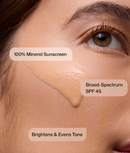 Revision Intellishade TruPhysical SPF 45, mineral SPF details, at FRZN Aesthetics in Frisco, TX
